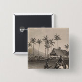 フィリピン、ソルー州モスク 缶バッジ (正面&裏面)