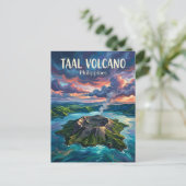 フィリピン タアル火山 ポストカード (スタンド正面)