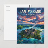 フィリピン タアル火山 ポストカード (正面/裏面)