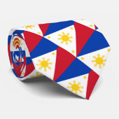 フィリピン・タイ、ファッション・フィリピン国旗、ビジネス ネクタイ (ロール)