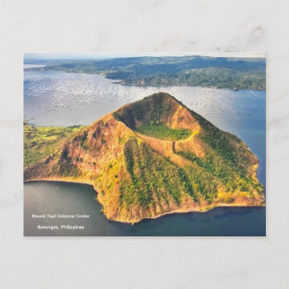 フィリピン タール火山のクレーター ポストカード