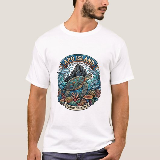 フィリピン ネグロスオリエンタル州 アポ島 Tシャツ (正面)