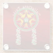 フィリピン·パロル，ジプニー，フィリピン国旗 ガラスコースター (裏面)