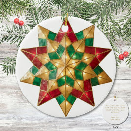 フィリピン パロール クリスマス オブジェ | 光の星 セラミックオーナメント