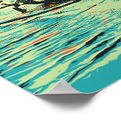 フィリピン、ビサヤ諸島の魚釣りシーン ポスター (角)