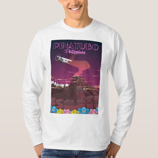 フィリピン ピナトゥボ山 Tシャツ (正面)