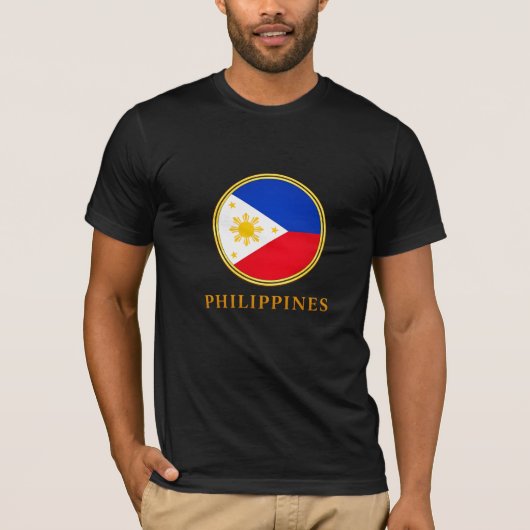 フィリピン - フィリピンの旗 Tシャツ (正面)
