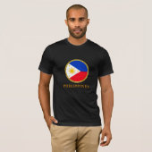 フィリピン - フィリピンの旗 Tシャツ (正面フル)