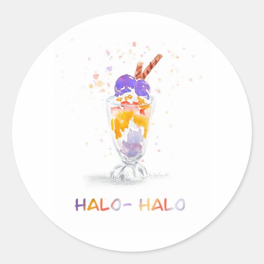 フィリピン/フィリピンハローハローウォーター色シール ラウンドシール (正面)