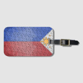 フィリピン フィリピン国旗 安全に ラゲッジタグ (正面横)