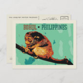 フィリピン・ボホール島フィリピン・タルシエー ポストカード (正面/裏面)