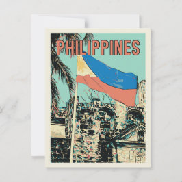 フィリピン、マニラ・イントラムロス、サンティアゴ砦 ポストカード