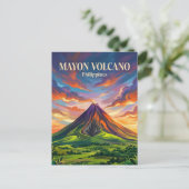 フィリピン マヨン山 ポストカード (スタンド正面)