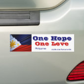 フィリピン・ワン・ラブ バンパーステッカー (車上)