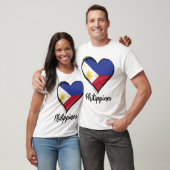 フィリピン 国旗 ハート ピノイ フィリピン人 Tシャツ (ユニセックス)
