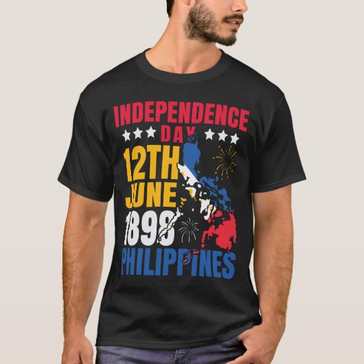 フィリピン 国旗 ピノイ フィリピン人 独立記念日 Tシャツ (正面)