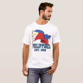 フィリピン 国旗 ピノイ フィリピン人 独立記念日 Tシャツ (正面フル)