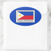 フィリピン 楕円形シール (バッグ)