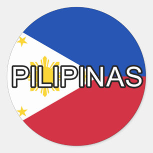 フィリピンPilipinasのユーロのステッカー ラウンドシール