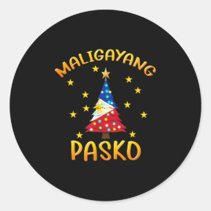 フィリピンPilipinas Filipino Christmas Parol Xma ラウンドシール