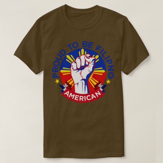 フィリピーノアメリカンプライド Tシャツ (デザイン正面)