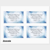 フィリピ人への手紙1:2-3 あなたがたに恵みと平和が与えられますように、聖書 長方形シール (シート)