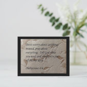 フィリピ人への手紙4:6 聖書ポストカード ポストカード (スタンド正面)