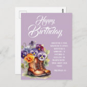 フィリピ人への手紙4:8 キリスト教の誕生日グリーティング ポストカード (正面/裏面)