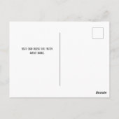 フィリピ人への手紙4:8 キリスト教の誕生日グリーティング ポストカード (裏面)