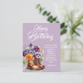 フィリピ人への手紙4:8 誕生日クリスチャン挨拶 ポストカード (スタンド正面)