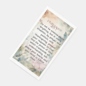 フィリピ人への手紙 4:6-7 クリスチャン聖書の詩 水彩画 (コーナー)
