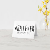 フィリピ人4:8グリーティングカード カード (黄色い花)