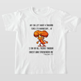 フィリピ人 4:13 - 私はキリストによってすべての事ができる Tシャツ