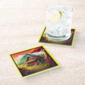 フィリピ伝統的ンハウス–36543 ガラスコースター (アングル)