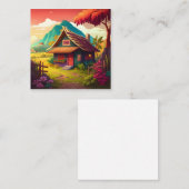 フィリピ伝統的ンハウス–36543 スクエア名刺 (正面/裏面)