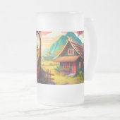 フィリピ伝統的ンハウス–36543 フロストグラスビールジョッキ (正面右)