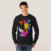 フィリピ日本のン日本誇りを持ったM Tシャツ (正面フル)