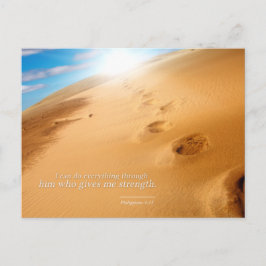 フィリピ書4:13: 私は彼を通してすべてのことができます ポストカード