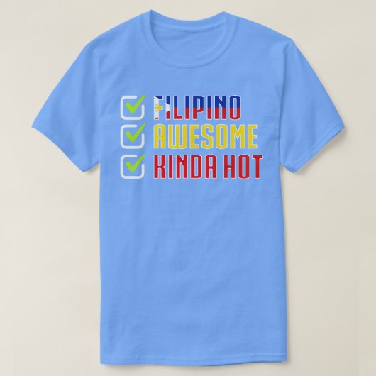 フィリピ素晴らしンキンダホット Tシャツ (デザイン正面)