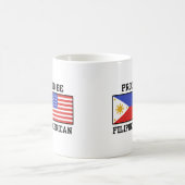 フィリピ誇りを持ったノアメリカ人 コーヒーマグカップ (中央)