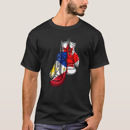 フィリピ誇りを持ったンフィリピン国旗Canada Fi Tシャツ (正面)