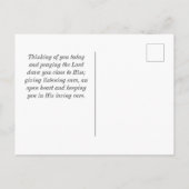 フィリピ 1:2 あなたがたに、恵みと平安が、与えられますように。聖書の箇所 ポストカード (裏面)