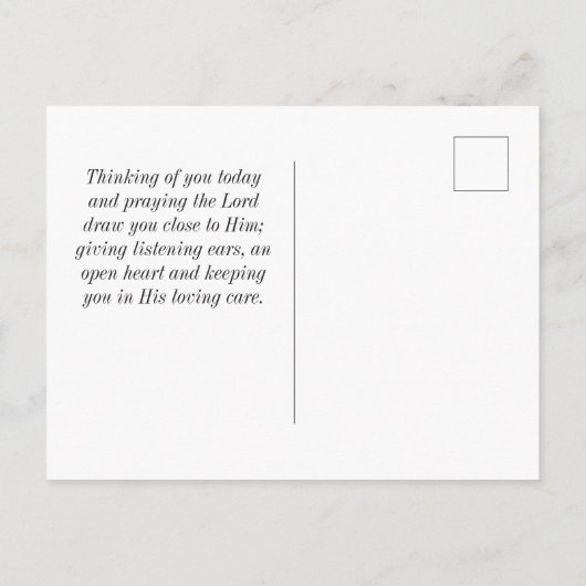 フィリピ 1:2 あなたがたに、恵みと平安が、与えられますように。聖書の箇所 ポストカード (裏面)