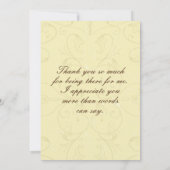 フィリピ 1:3 あなたを思い出すたびに、神に感謝します サンキューカード (裏面)