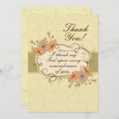 フィリピ 1:3 あなたを思い出すたびに、神に感謝します サンキューカード (正面/裏面)