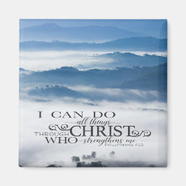 フィリピ 4:13 すべての事はキリストを通して聖書 マグネット