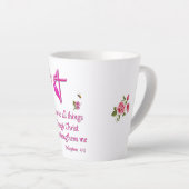 フィリペ4:16 カフェラテマグ (右アングル)