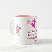 フィリペ4:16 ツートーンマグカップ (正面左)