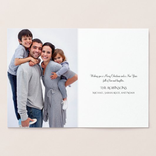 フィリモダングリーのクリスマスツリー銀箔カード 箔カード (内部)