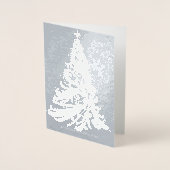 フィリモダングリーのクリスマスツリー銀箔カード 箔カード (正面)